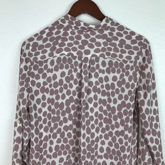 Loft Button Down Blouse Long Sleeve Small - Picture 6 of 7